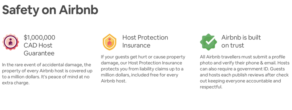 Airbnb Trust and Safety Insurance - Heart Homes Vacation Rentals Vancouver and Whistler