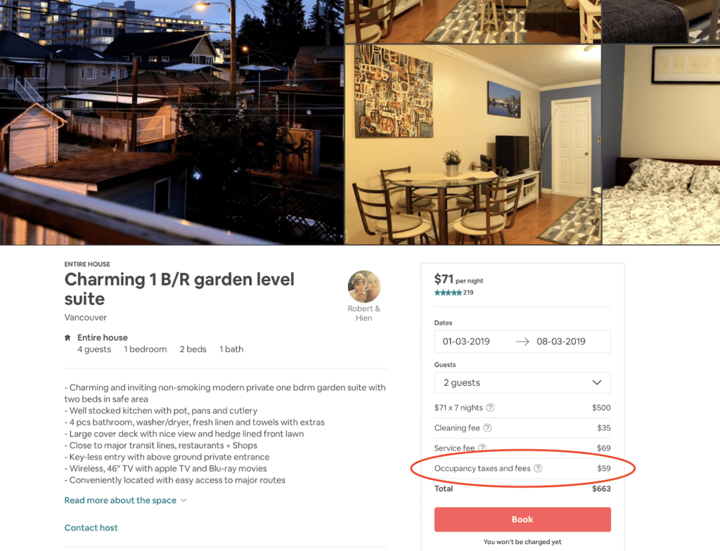 Airbnb Management Vancouver and Whistler - Taxes 